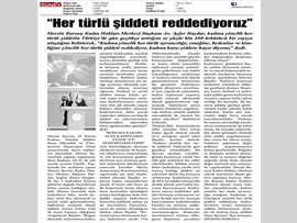 BASINDA BAROMUZ (Başkanımızın '25 Kasım Kadına Yönelik Şiddete Karşı Uluslararası Mücadele Günü’ mesajı)