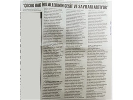 Dünya Çocuk Hakları Günü basın açıklaması