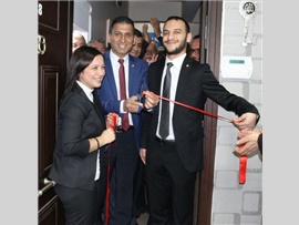 Başkanımız, Ayşe Sena SARI ve Sait BAYIR' ın ofis açılışına katıldı.