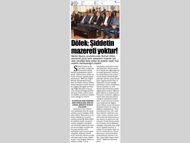 BASINDA BAROMUZ (Av. Gürhan Dölek: "Şiddetin Mazereti Yoktur")
