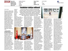 BASINDA BAROMUZ (BAROLAR: "KORONA VİRÜS NEDENİYLE CEZAEVLERİ BOŞALTILMALI")