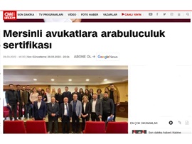Arabuluculuk eğitimini tamamlayan avukatlara sertifika verildi