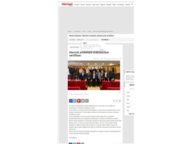 Arabuluculuk eğitimini tamamlayan avukatlara sertifika verildi