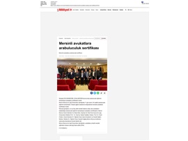 Arabuluculuk eğitimini tamamlayan avukatlara sertifika verildi