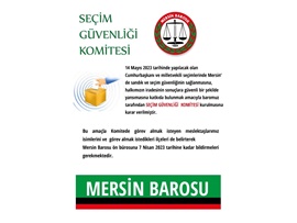 SEÇİM GÜVENLİĞİ KOMİTESİ İÇİN BAŞVURULARINIZI BEKLİYORUZ