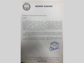 BARO BŞK. BİLGİN YEŞİLBOĞAZ: “BU KEPAZELİK HUKUKİ VE AHLAKİ DEĞERLERE AYKIRIDIR”