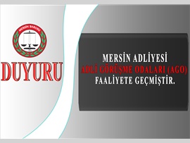 Mersin Adliyesi Adli Duruşma Odaları Faaliyete Geçmiştir. Ayrıntılar...