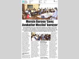BASINDA BAROMUZ(Mersin Barosu Genç Avukatlar Meclisi Kuruyor)