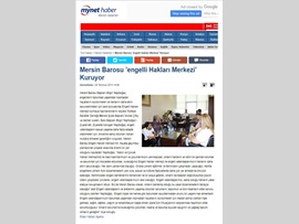 BASINDA BAROMUZ (Mersin Barosu Engelli Hakları Merkezi Kuruyor)