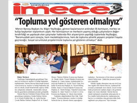 BASINDA BAROMUZ (Yeşilboğaz: 'Topluma Yol Gösteren Olmalıyız')
