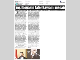 BASINDA BAROMUZ (Baro Başkanımızın 30 Ağustos Zafer Bayramı Mesajı)
