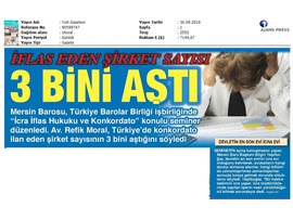 BASINDA BAROMUZ (İcra İflas ve Konkordato Semineri Verildi)