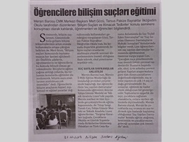 BASINDA BAROMUZ (Öğrenciler Bilişim Suçları Konusunda Bilinçlendirildi) 30.10.2017