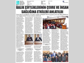 BASINDA BAROMUZ (Balık Çiftliklerinin Çevre ve İnsan Sağlığına Etkileri Konulu Konferans Düzenlendi)