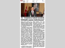 BASINDA BAROMUZ (Baro Bşk. Er, "Avukatsız Bilirkişilik Düşünülemez" Dedi)