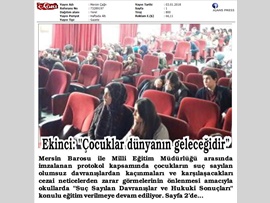 BASINDA BAROMUZ (19 Mayıs Anadolu Lisesi'nde Eğitim: "Çocuklar Dünyanın Geleceğidir" )