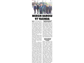 Mersin Barosu'nun kuruluşunun 97. yıldönümü töreni