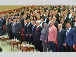 Baro Başkanımız ,Mersin Büyük Şehir Belediyesinin 3 yıllık hizmet ve yeni projeleri programına katıldı