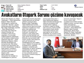 BASINDA BAROMUZ (Eski Adliye'de Avukatların Otopark Sorunu Çözülecek)
