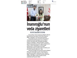 BASINDA BAROMUZ (Baro Başkanımızdan, KKTC Başkonsolos İnanıroğlu'na Veda Ziyareti)