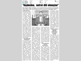 BASINDA BAROMUZ (Yeşilboğaz, "Seçimin Kaybedeni Nefret Dili Olmuştur")