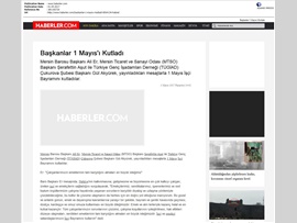1 MAYIS GAZETELER
