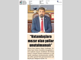 BASINDA BAROMUZ (Vatandaşlara Mezar Olan Yollar Unutulmamalı)