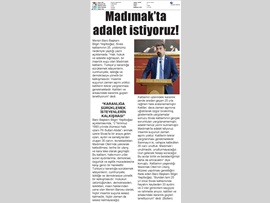 BASINDA BAROMUZ (Baro Bşk. Bilgin Yeşilboğaz: Madımak'ta Adalet İstiyoruz)