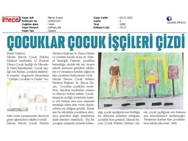 'Çalışan çocuklar ve düşler' konulu resim yarışması ödülleri verildi