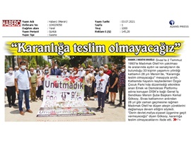Yeşilboğaz 'Madımak faillerini tanıyoruz'