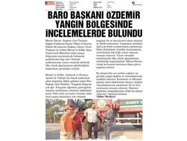 Mersin Barosu'ndan yangınzedelere yardım