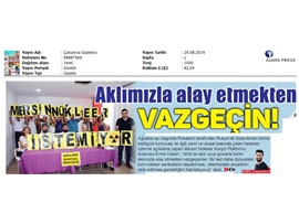 BASINDA BAROMUZ (NKP'nin Basın Açıklamasına Başkanımızdan Destek)