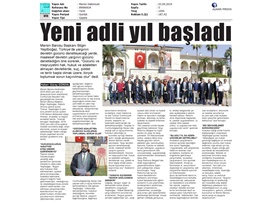 BASINDA BAROMUZ (Mersin Barosu 2019-2020 Adli Yıl Açılış Töreni Düzenledi)