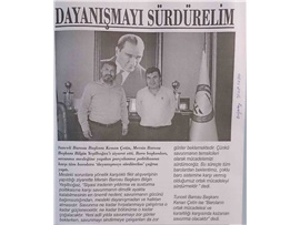 BASINDA BAROMUZ (Tunceli Baro Başkanı Çetin'den Başkanımız Yeşilboğaz'a Ziyaret)