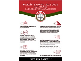 MERSİN BAROSU 2022-2024 SEÇİMLERİNDE OY KULLANMA REHBERİ