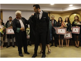 37 STAJYER AVUKATIMIZ CÜBBE GİYDİ