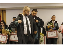 37 STAJYER AVUKATIMIZ CÜBBE GİYDİ