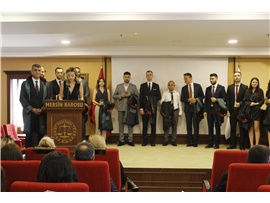 37 STAJYER AVUKATIMIZ CÜBBE GİYDİ