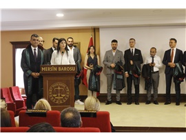 37 STAJYER AVUKATIMIZ CÜBBE GİYDİ