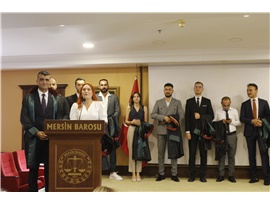 37 STAJYER AVUKATIMIZ CÜBBE GİYDİ