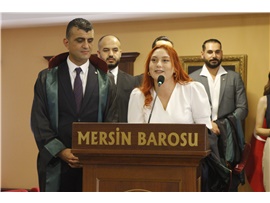 37 STAJYER AVUKATIMIZ CÜBBE GİYDİ