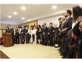 37 STAJYER AVUKATIMIZ CÜBBE GİYDİ