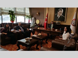 Mersin Üniversitesi Rektörü Sayın; Prof. Dr. Ahmet ÇAMSARI' nın Ziyareti