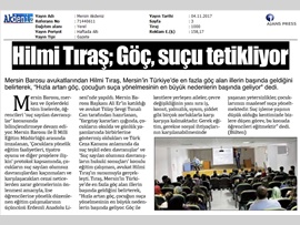 BASINDA BAROMUZ (Erdemli Anadolu Lisesi'nde "Suç Sayılan Olumsuz Davranışlar ve Hukuki Sonuçları Eğitimi)