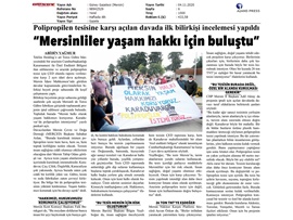 BASINDA BAROMUZ (Polipropilen Tesisi bilirkişi incelemesi yapıldı)