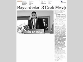 BASINDA BAROMUZ (Baro Başkanımızın 3 Ocak Mersin'in Kurtuluşu ile İlgili Mesajı)