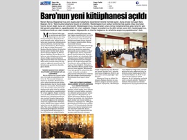 BASINDA BAROMUZ (Baromuza Yeni Kütüphane Açıldı)