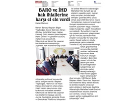 Baro ve İHD hak ihlallerine karşı el ele verdi