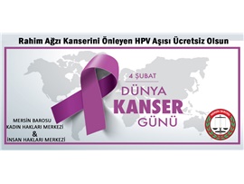 4 ŞUBAT DÜNYA KANSER GÜNÜ