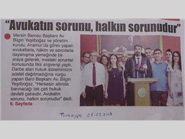 BASINDA BAROMUZ (Yeşilboğaz: "Avukatın Sorunu Halkın Sorunudur")